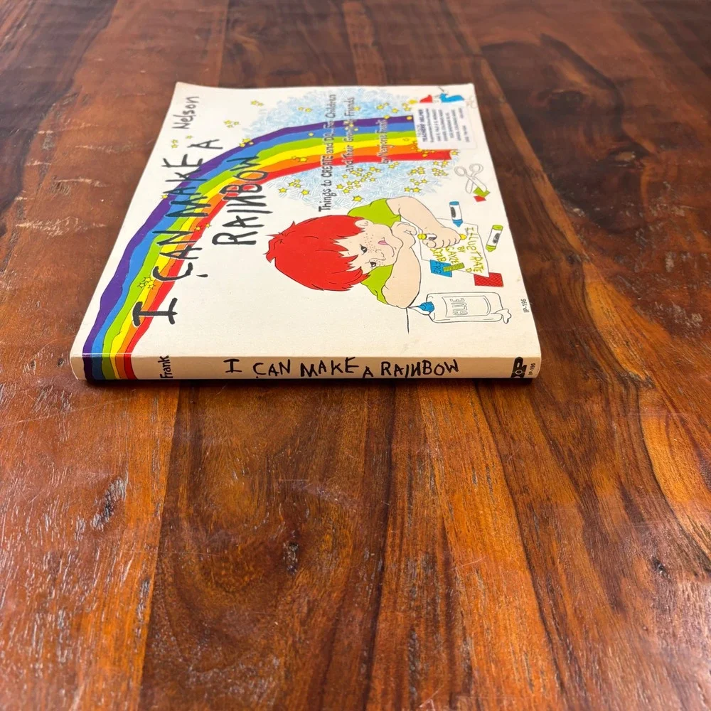 I Can Make a Rainbow Marjorie Frank Vintage 1976 Childrens Activity Craft Book
